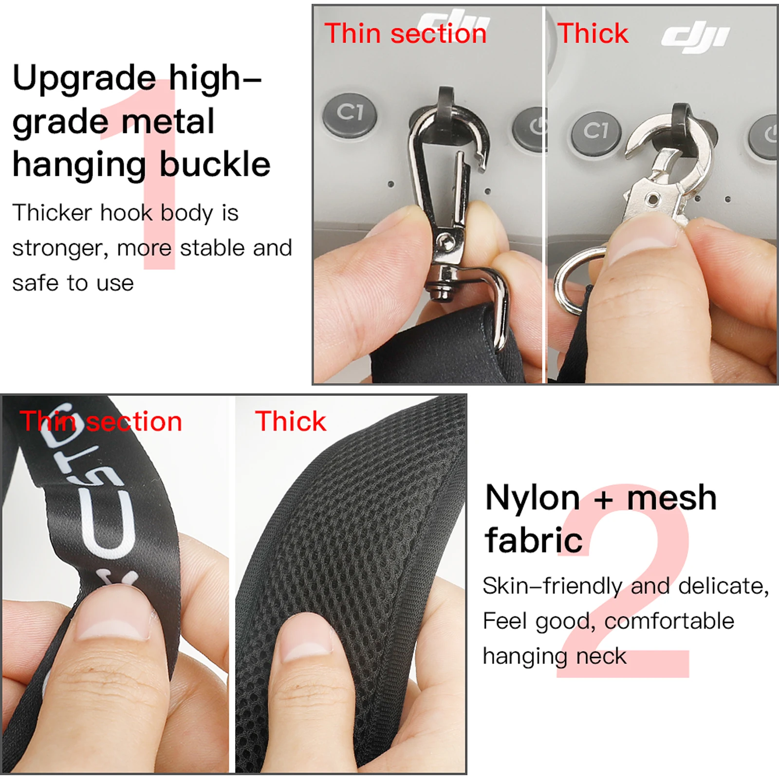 Lanière de cou réglable pour D - Drone Neck Strap avis et prix