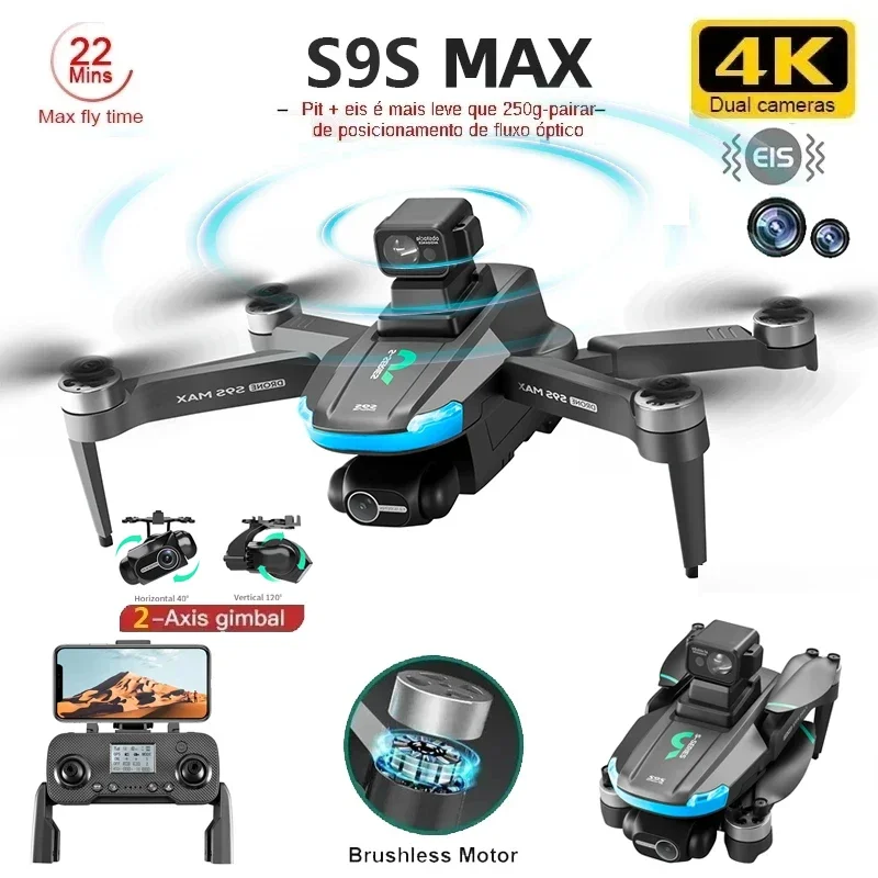 Nouveau S9S MAX MINI Drone 4K  - Drone Controller Screen avis et prix