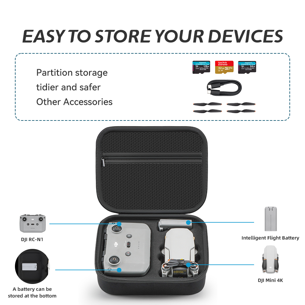 Sac de rangement portable, étu - Drone Hard Shell Case avis et prix