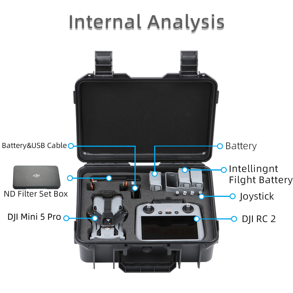 Étui pour DJI Mini 5 Pro, étui - Drone Hard Shell Case avis et prix