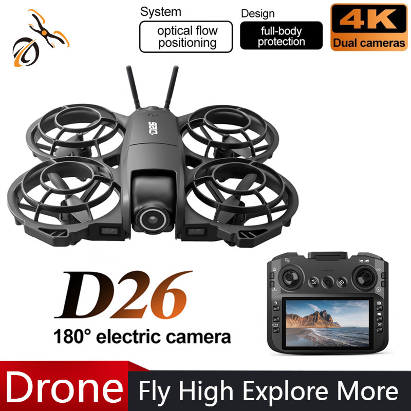 Drone D26 4K Aérien HD 180 °   - Drone Controller Screen avis et prix