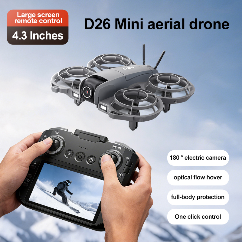 Drone D26 4K Aérien HD 180 °   - Drone Controller Screen avis et prix