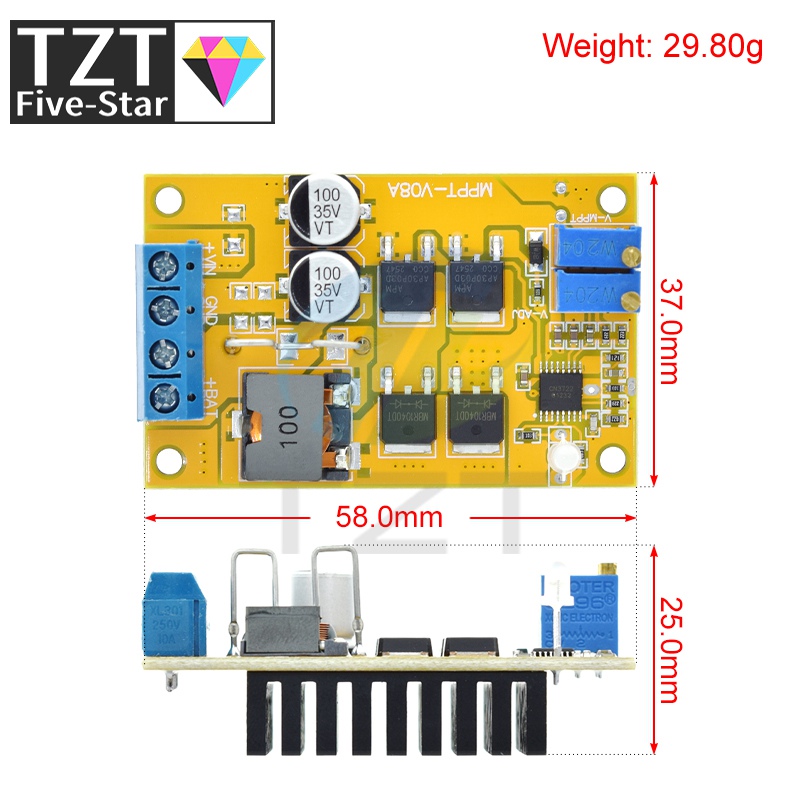 TZT 5A MPPT régulateur de pann - Drone Solar Charger avis et prix